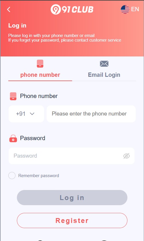 91club App login
